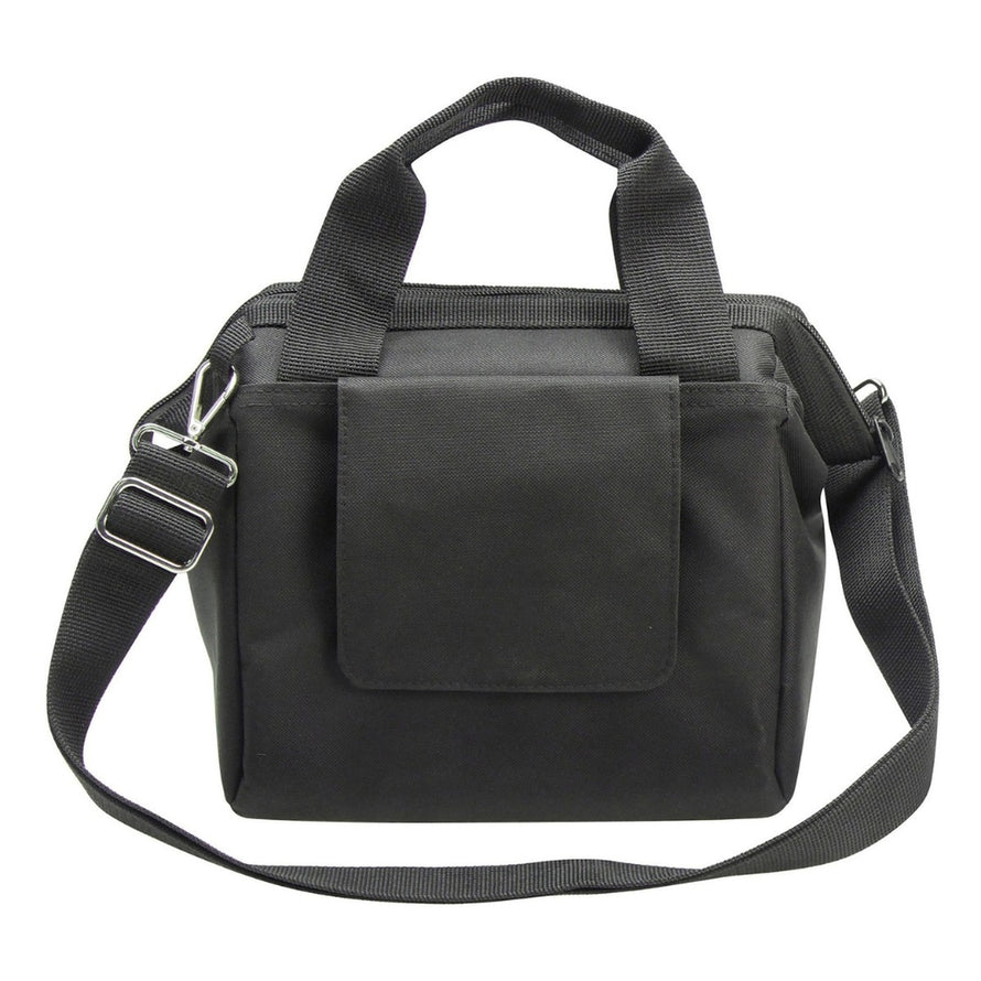 Sacoche guidon Klickfix Roomy 4L noire avec bandoulière amovible, idéale pour vélo urbain