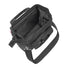 Sacoche guidon Klickfix Roomy 4L noire avec bandoulière, intérieur spacieux et compartiments pratiques