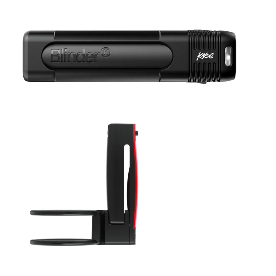 Feu arriere velo Knog Blinder Pro 700 Plus noir avec LED puissante et fixation clip USB pratique