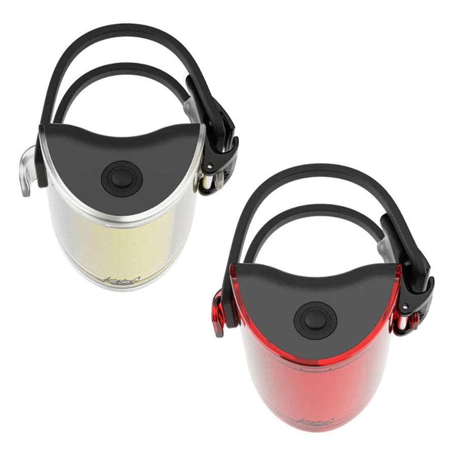 Eclairage avant et arriere Knog Cobber Mini Twinpack compact pour velo avec lumiere jaune et rouge