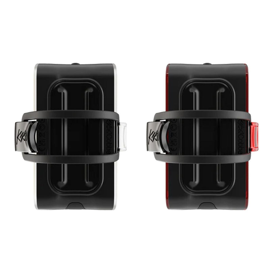 Lampe avant et arriere Knog Cobber Reflex Twinpack pour velo avec eclairage LED blanc et rouge compact