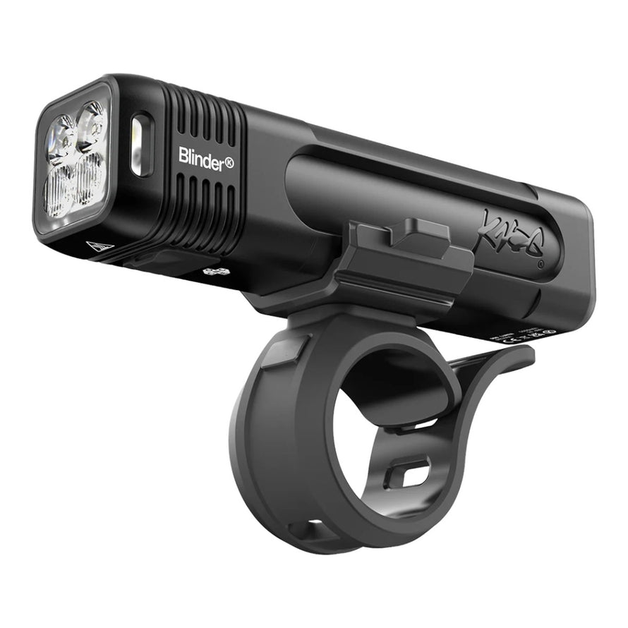 Kit eclairage velo Knog Blinder Pro 700 Plus noir avec leds puissantes et recharge usb pour meilleure securite