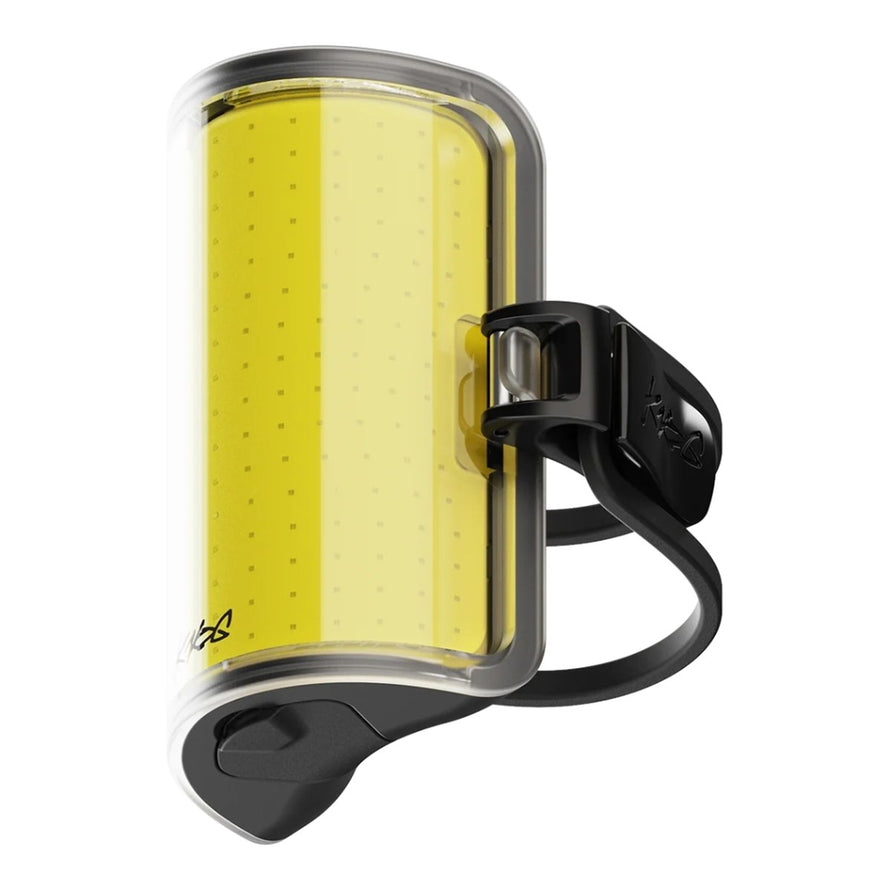 Lampe avant Knog Cobber Reflex LED jaune pour une visibilité accrue et sécurité renforcée lors de vos trajets à vélo