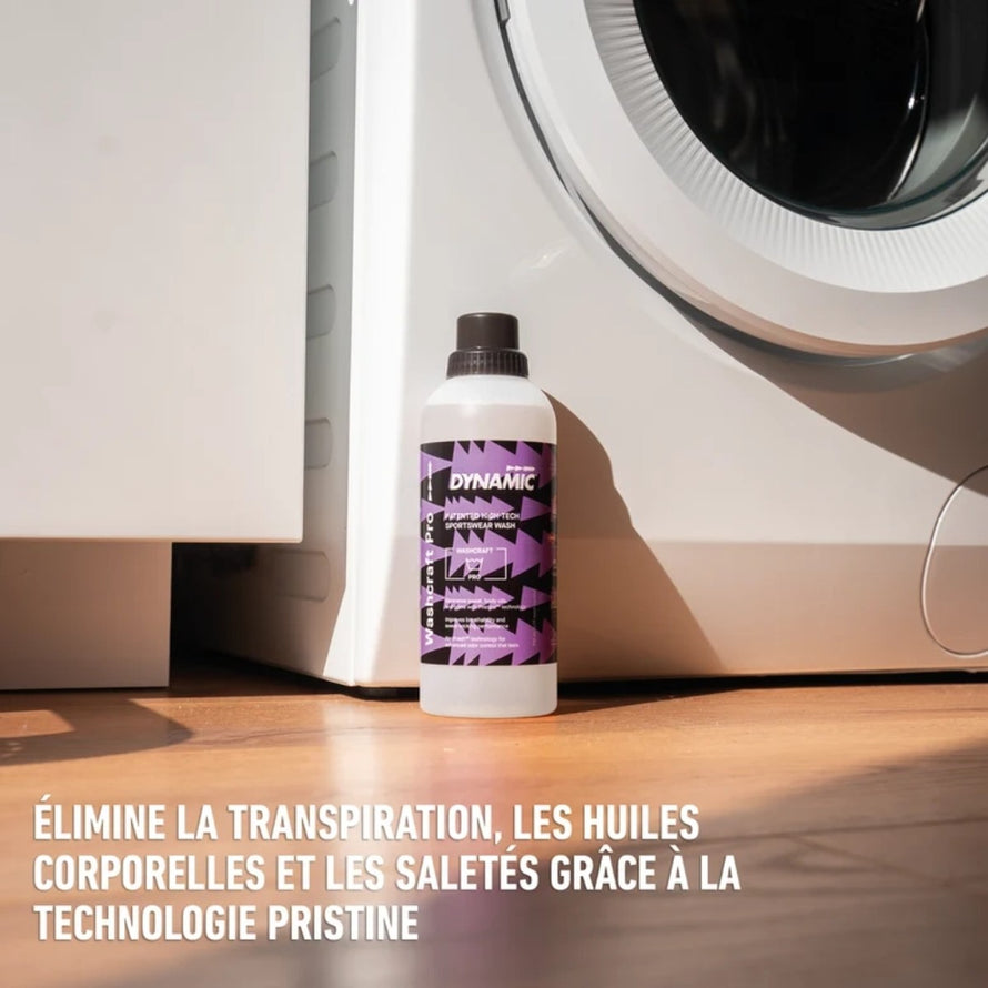 Lessive Washcraft Pro Dynamic 750 ml 444 pour nettoyage performant des vetements techniques de cyclisme