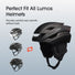 Illustrations des différents accessoires pour casque Lumos