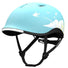 Casque velo Lumos Nyxel bleu clair avec motifs oiseaux et eclairage LED pour une meilleure securite cycliste