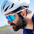 Lunettes de velo 2256 modele Naos Helbo Photochromic avec verres bleu miroir pour une protection optimale