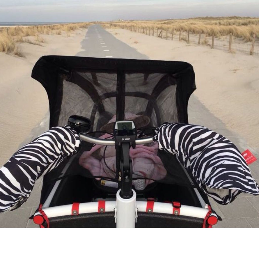 Manchons pour vélo cargo zèbre Wobs