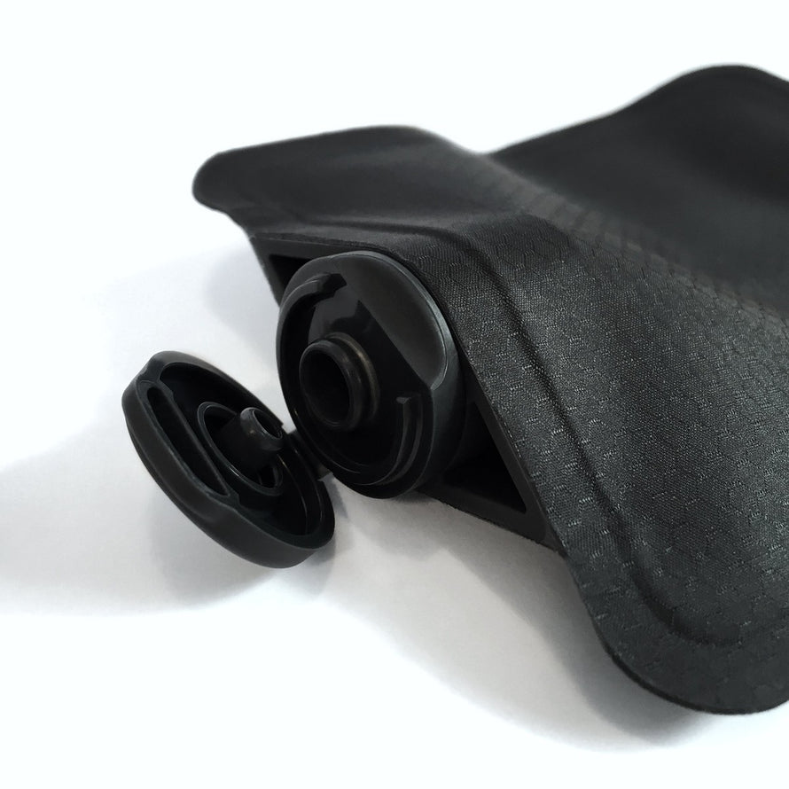 Flacon de toilette Matador FlatPak 90 ml léger et rechargeable, idéal pour cyclistes et activités outdoor