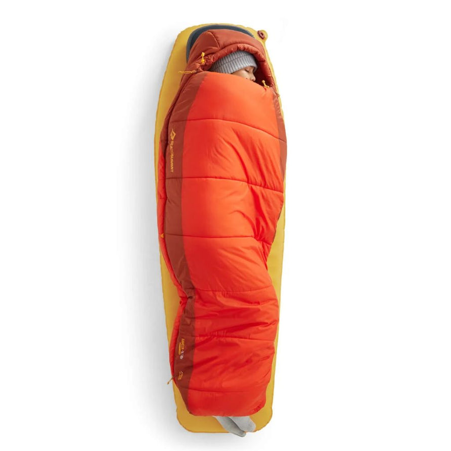 Matelas Sea to Summit Pursuit Plus transporté en sacoche de bikepacking