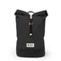 Sac a dos imperméable roll-top MeroMero Wanaka noir, design épuré pour cyclistes urbains