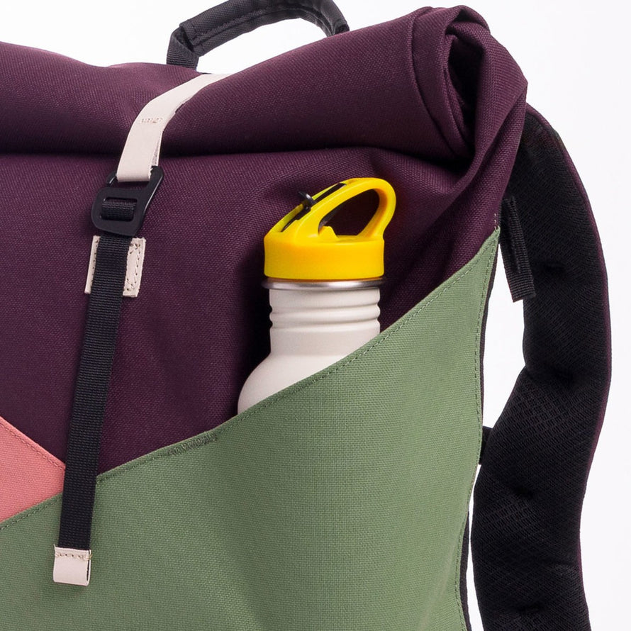 Sacoche vélo Meromero Annecy Pocket 15L, convertible en sac à dos, idéale pour cyclistes urbains avec rangement bouteille