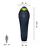 Sac de couchage Baikal 1100 Millet confortable et isolant pour bivouac vélo en montagne et conditions fraîches