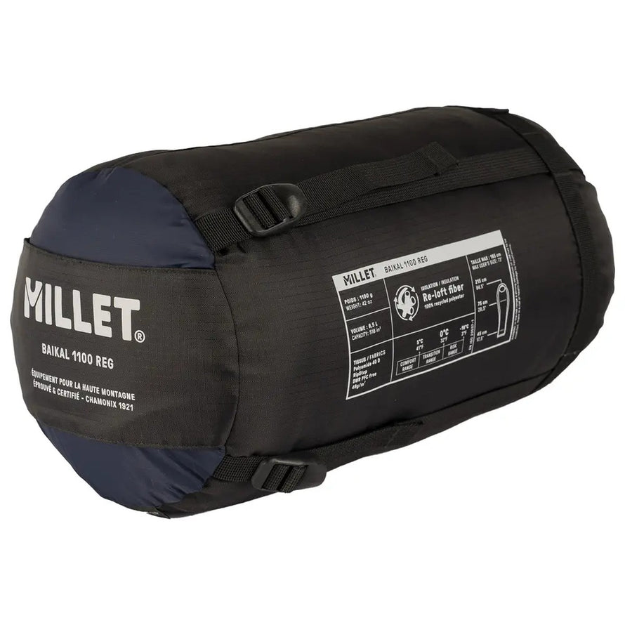 Sac de couchage Baikal 1100 Millet avec isolation optimale pour bivouac vélo en conditions froides et montagne