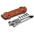 Multi-outils The Nutter cuir marron Full Windsor, kit compact et complet pour entretien et réparation vélo