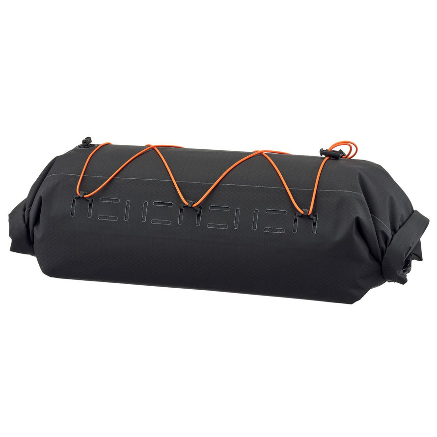 Sac etanche Ortlieb Dry-Pack noir avec sangles elastiques pour fixation facile sur velo, protection contre pluie et poussiere