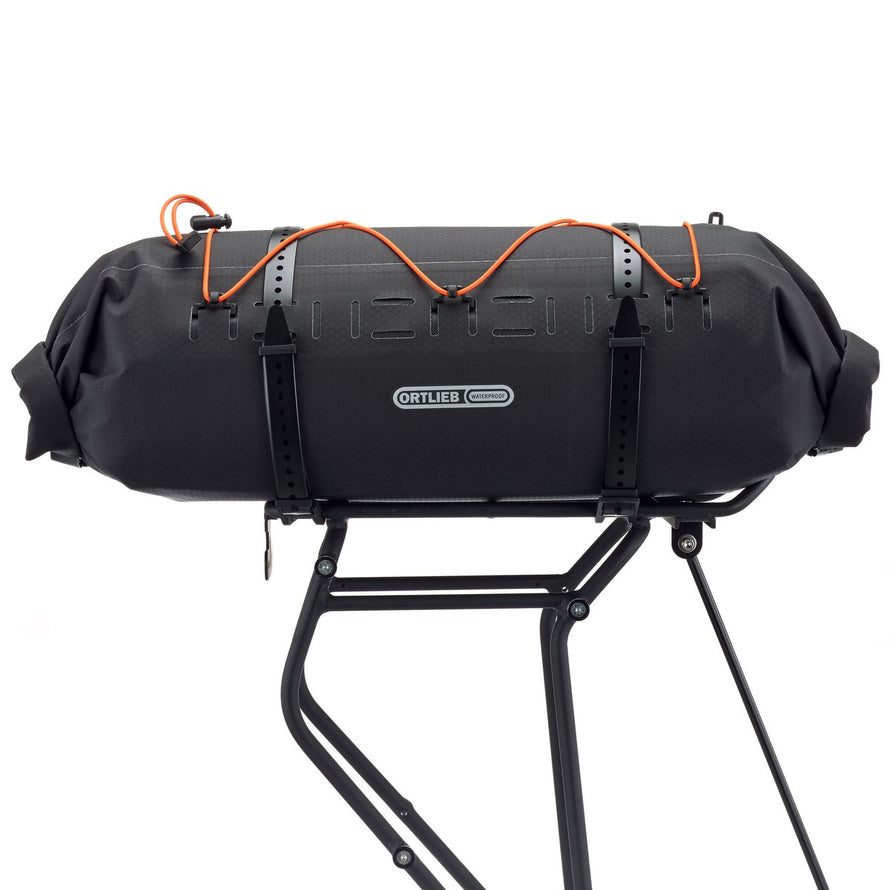 Sac etanche Ortlieb Dry-Pack avec fixation elastique pour velo, protege efficacement contre pluie et humidite