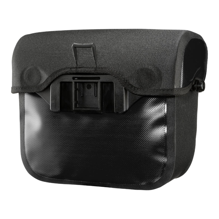 Sacoche guidon Ultimate SIX S classic Ortlieb noire avec fixation au choix, étanche et pratique pour vos aventures vélo