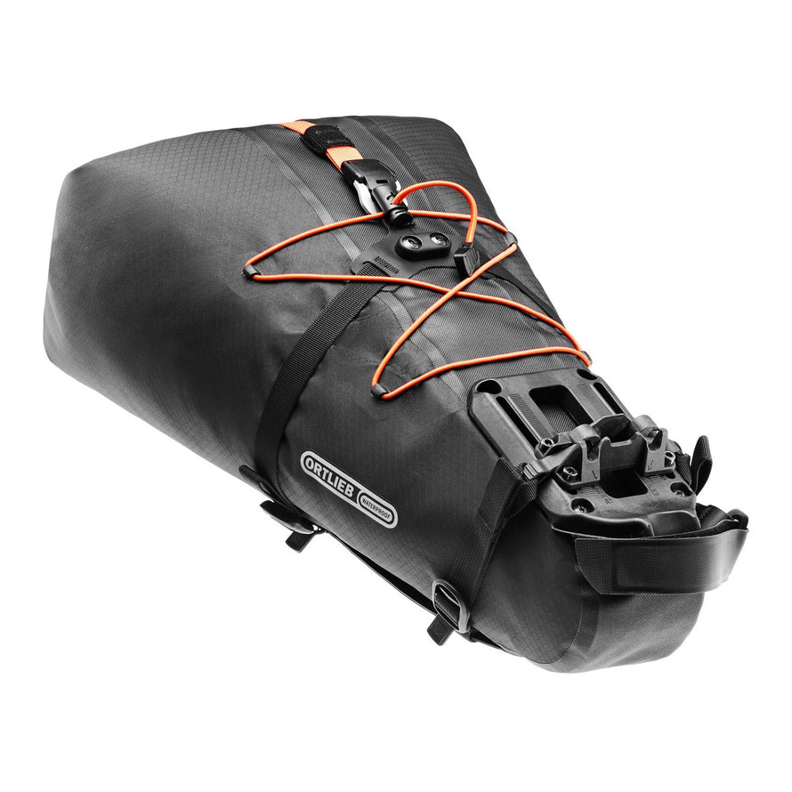 Sacoche selle Ortlieb Seat-Lock 13 L noire avec fixation rapide et protection étanche pour cyclistes