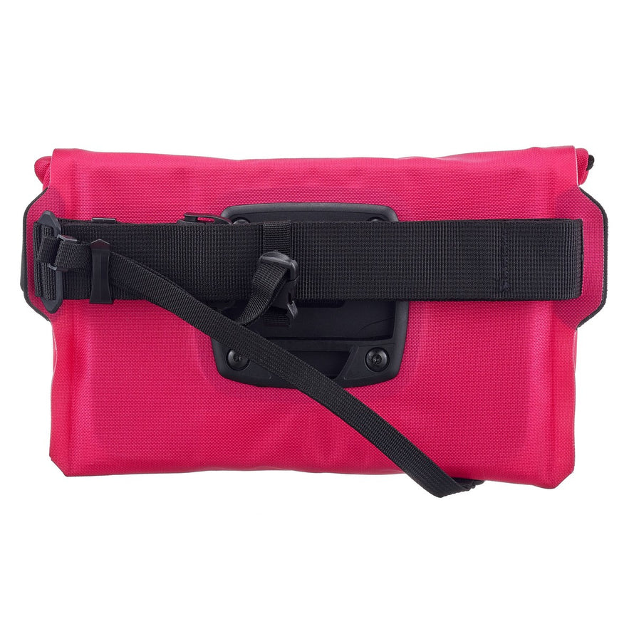 Sacoche banane rose Ortlieb Velo-Sling Flex Bar-Lock avec fixation guidon rapide et étanche pour cyclistes urbains