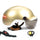 Casque vélo Overade Life beige avec visière LED, clignotants intégrés et frein stop pour sécurité urbaine active