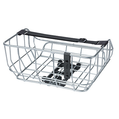 Panier arrière chrome sur porte-bagages MIK Portland Basil - #1