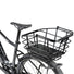 Panier arriere Topeak Urban Basket DX 22 L en metal noir installe sur un VTT robuste