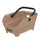 Panier Basil Cento Neo taupe avec poignée ergonomique, idéal pour transporter vos affaires en vélo urbain