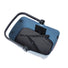 Panier avant vélo Basil Buddy KF Faded Denim bleu pour chien, capacité 5 kg, avec poignée noire robuste