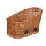 Panier en osier Basil Pasja pour vélo avec porte-bagages, transport confortable pour chien jusqu a 10 kg