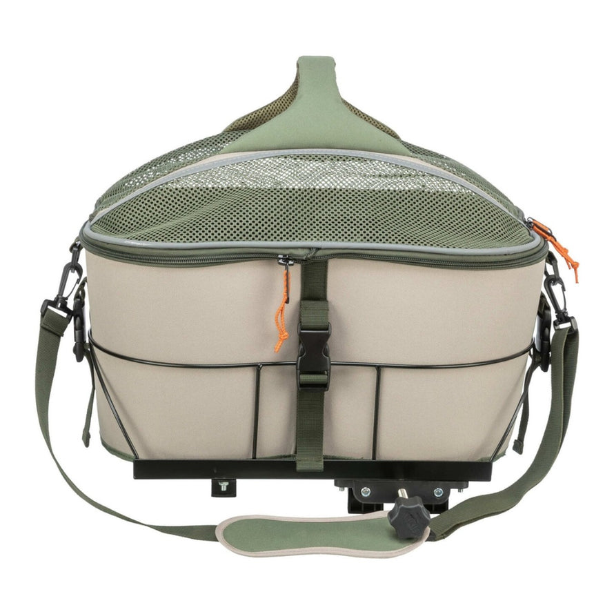 Panier chien Trixie pour velo porte-bagages, charge 10 kg, avec filet respirant et cadre robuste