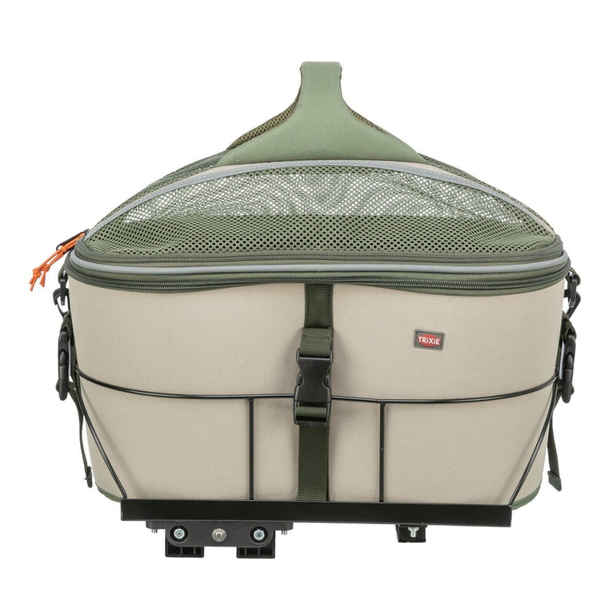 Panier Trixie pour chien, montage porte-bagages vélo, capacité 10 kg, avec filet de sécurité et cadre solide