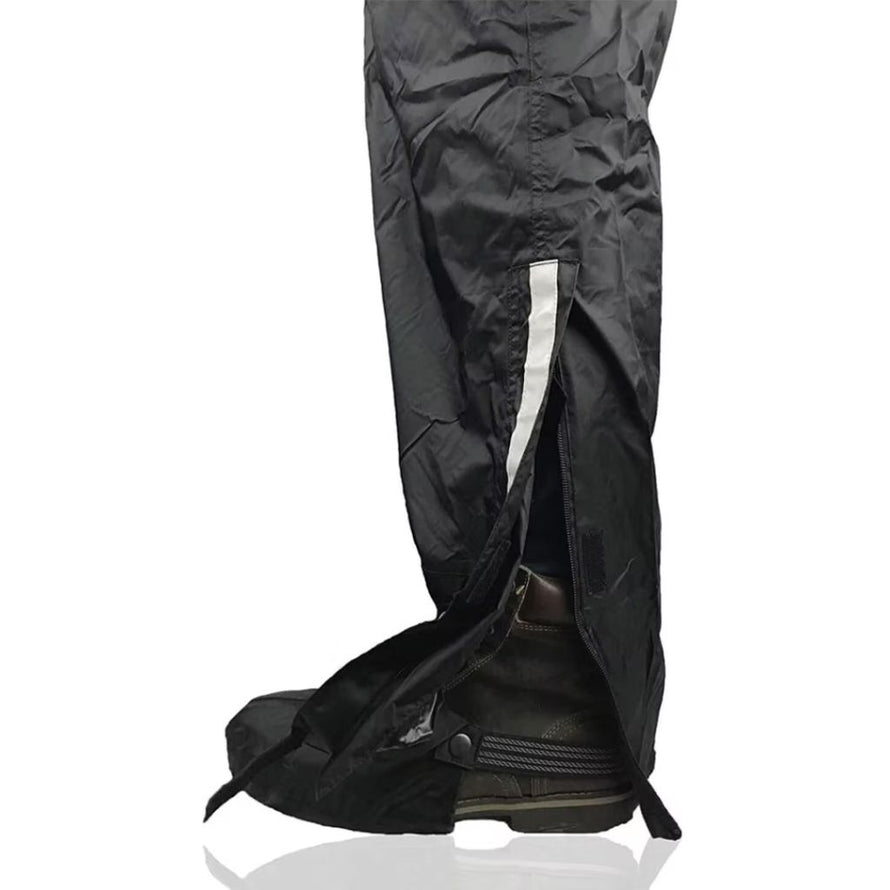 Pantalon Hock pour cyclistes avec guêtres intégrées pour protéger jambes et pieds de la pluie