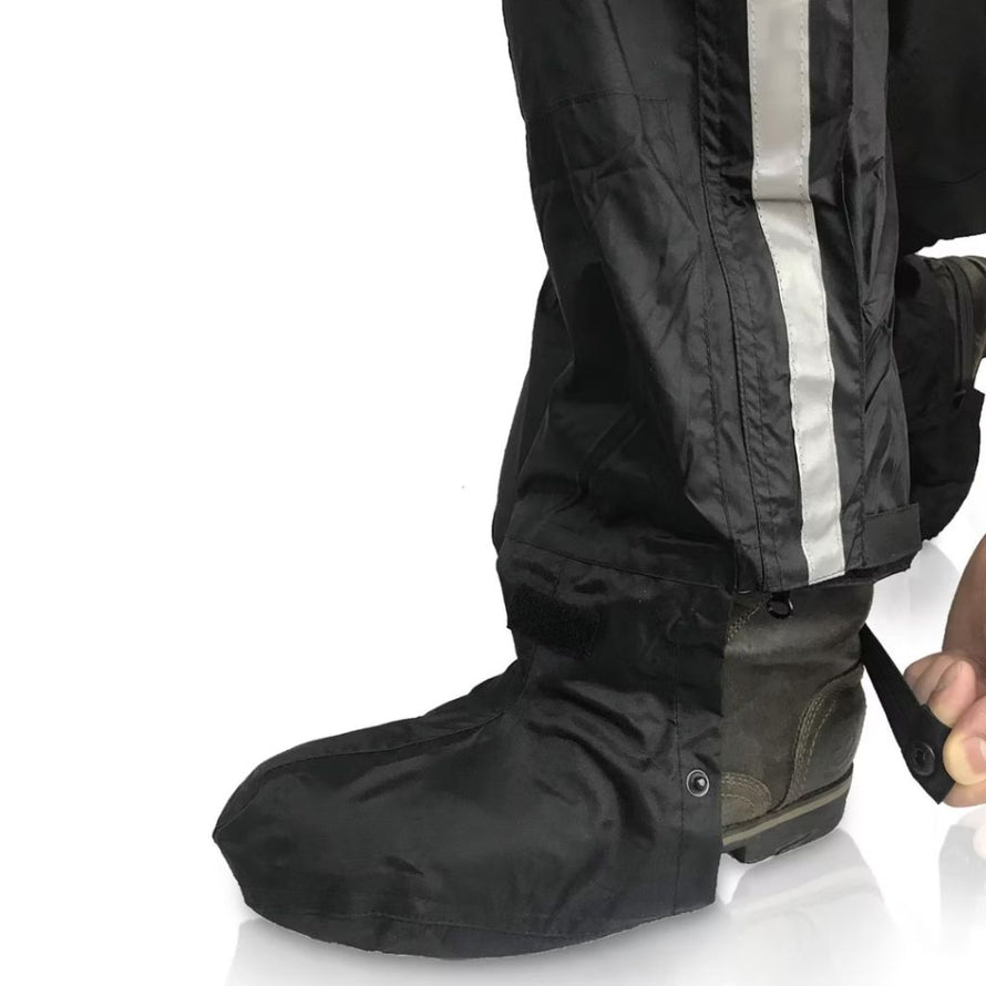 Pantalon de pluie Hock avec guêtres intégrées adaptables aux chaussures, idéal cyclistes