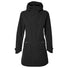 Parka noire femme Mosse Basil chaude et imperméable, idéale pour cyclistes urbaines en conditions humides