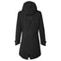 Parka pluie noire femme Mosse Basil modèle Mosse, chaude et élégante pour cyclistes urbaines en temps humide