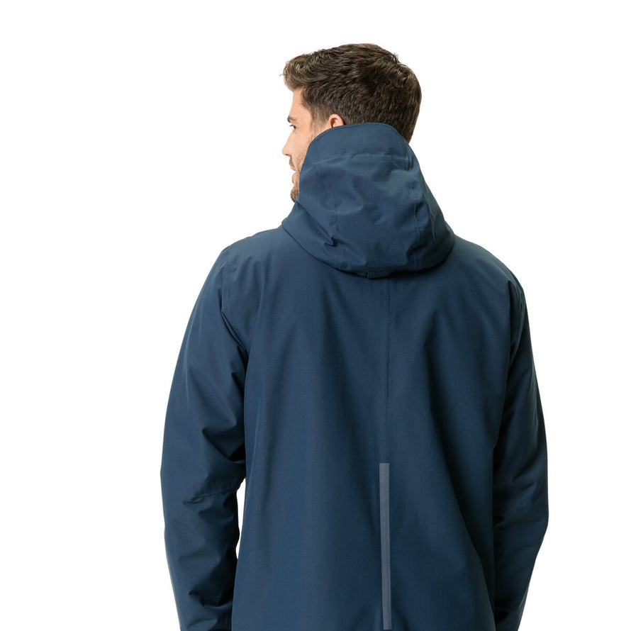 Parka Vaude Cyclist II homme avec capuche, chaude et imperméable pour cyclistes urbains en conditions humides