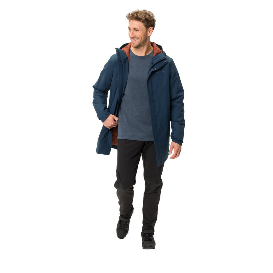 Parka Vaude Cyclist II homme chaude et imperméable, conçue pour cyclistes urbains recherchant confort et protection