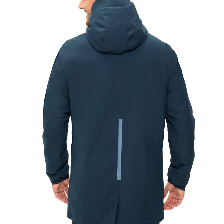 Parka homme Vaude Cyclist II imperméable et chaude avec bande de sécurité réfléchissante pour cyclistes urbains
