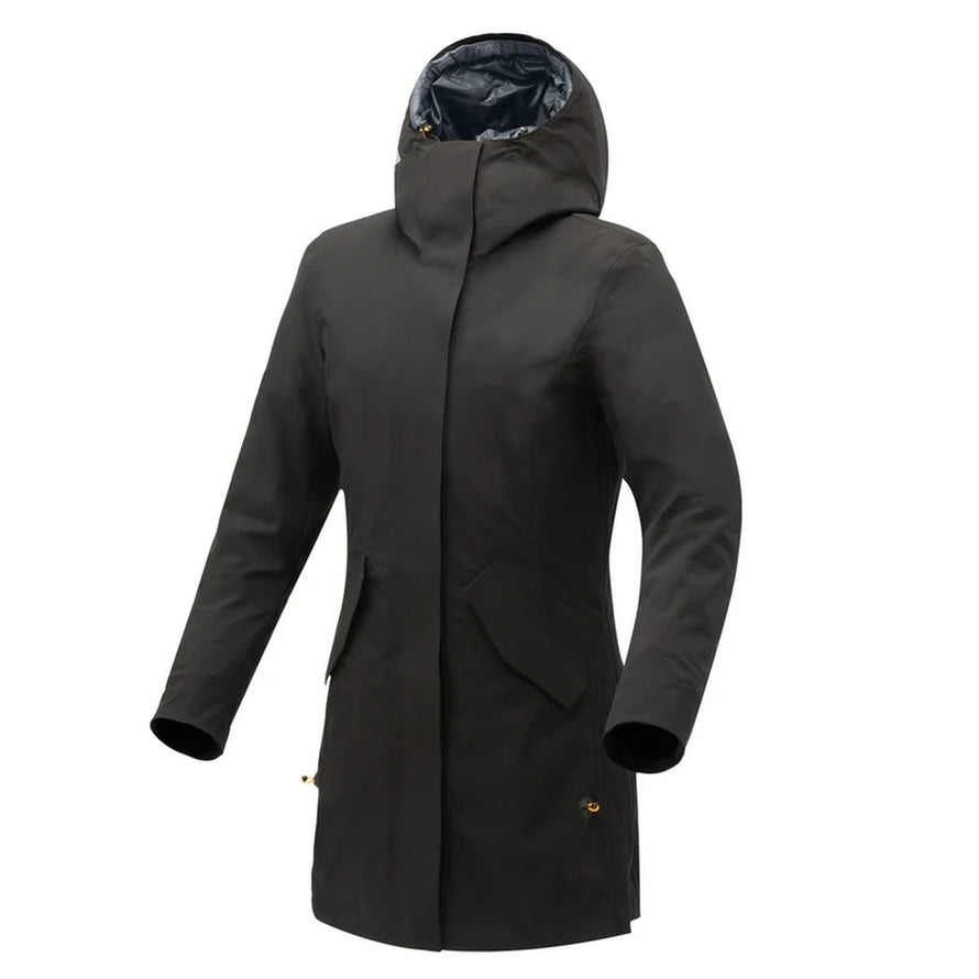 Parka vélo femme imperméable 3-en-1 Magic Parka Tucano Urbano, coupe ajustée et capuche protectrice