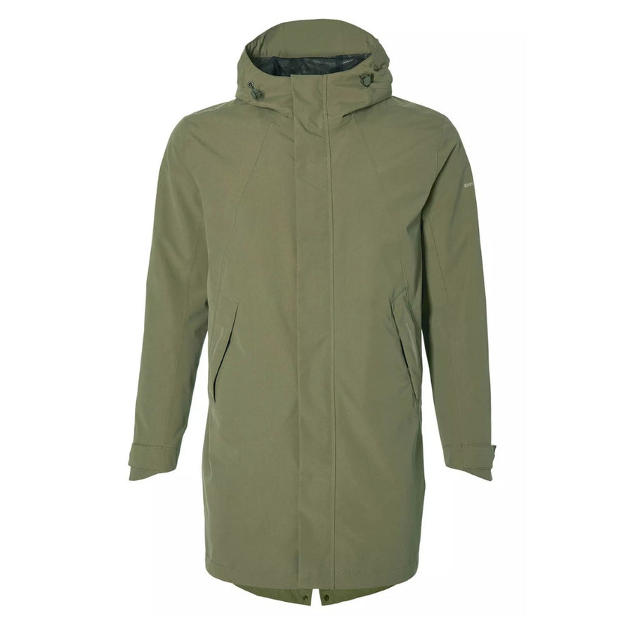 Parka imperméable Mosse Basil vert olive pour homme, idéale pour cyclistes sous la pluie