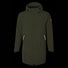 Parka imperméable vert olive Mosse Basil pour homme, idéale pour cyclistes par temps pluvieux