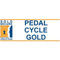 Pedal cycle gold Sold Secure