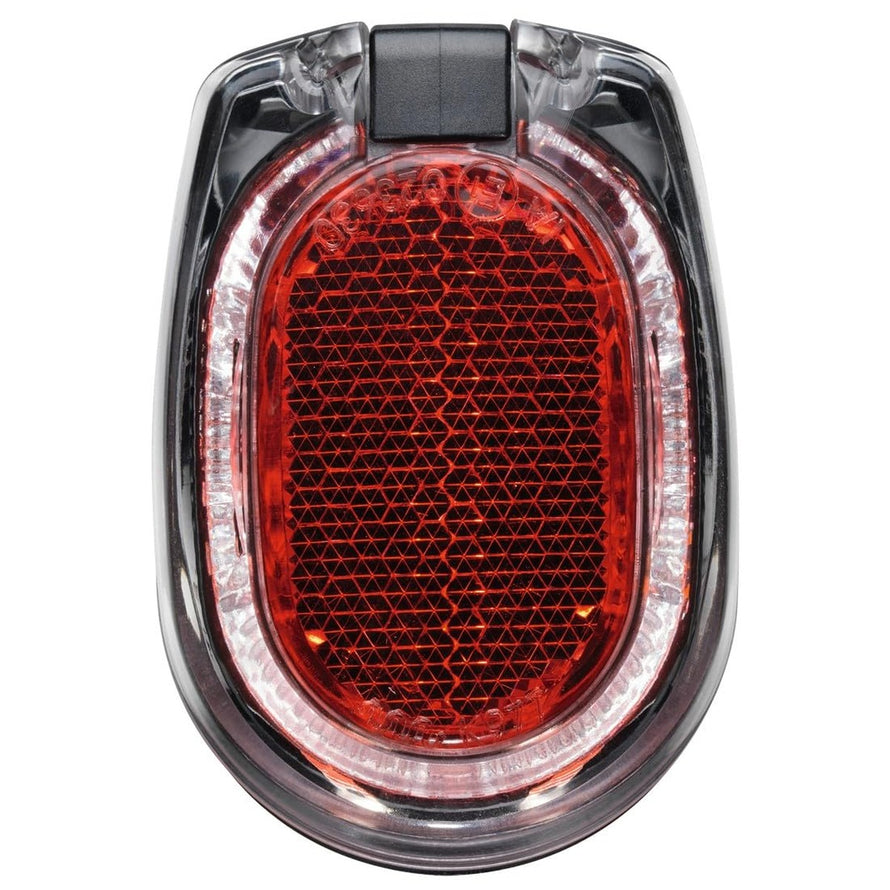 Phare arriere SECULA sur garde boue pour velo avec alimentation dynamo de la marque BUSCH pour meilleure visibilite