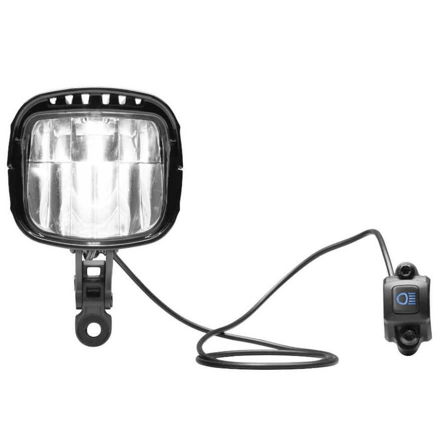 Phare avant pour vélos électriques avec interrupteur Busch + Müller
