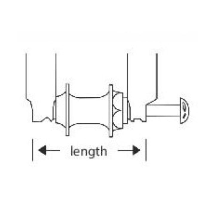 M12 Pinhead Vorder- und Hinterradschloss mit Steckachse