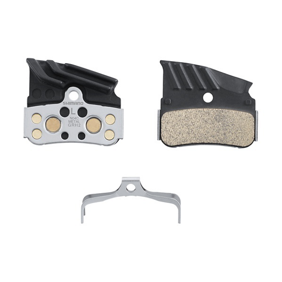 Plaquettes Shimano N04C-MF en métal avec ailette et ressort (la paire)