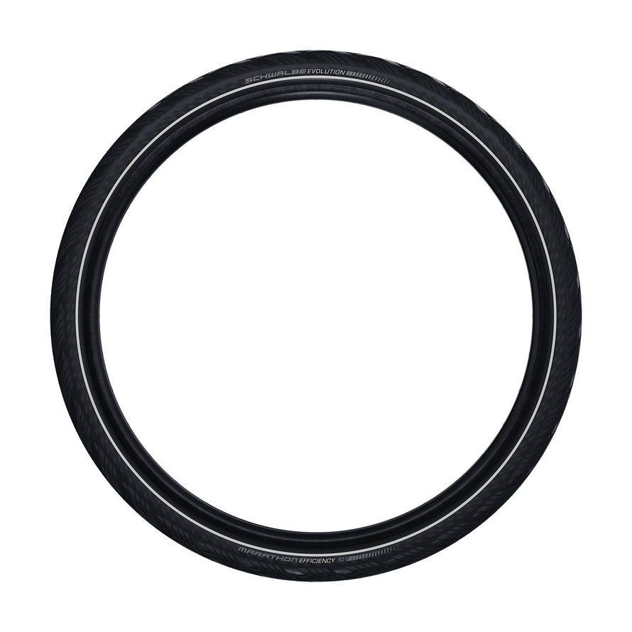 Pneu Schwalbe Marathon Efficiency Raceguard 27.5 pouces, anti-crevaison et performant pour vélo urbain et trekking