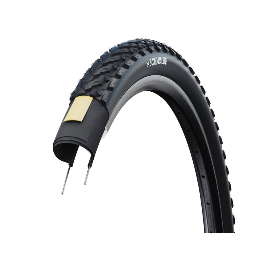 Pneu Schwalbe Motion Land Cruiser 27.5 pouces avec protection K-Guard pour une meilleure durabilité et résistance aux crevaisons