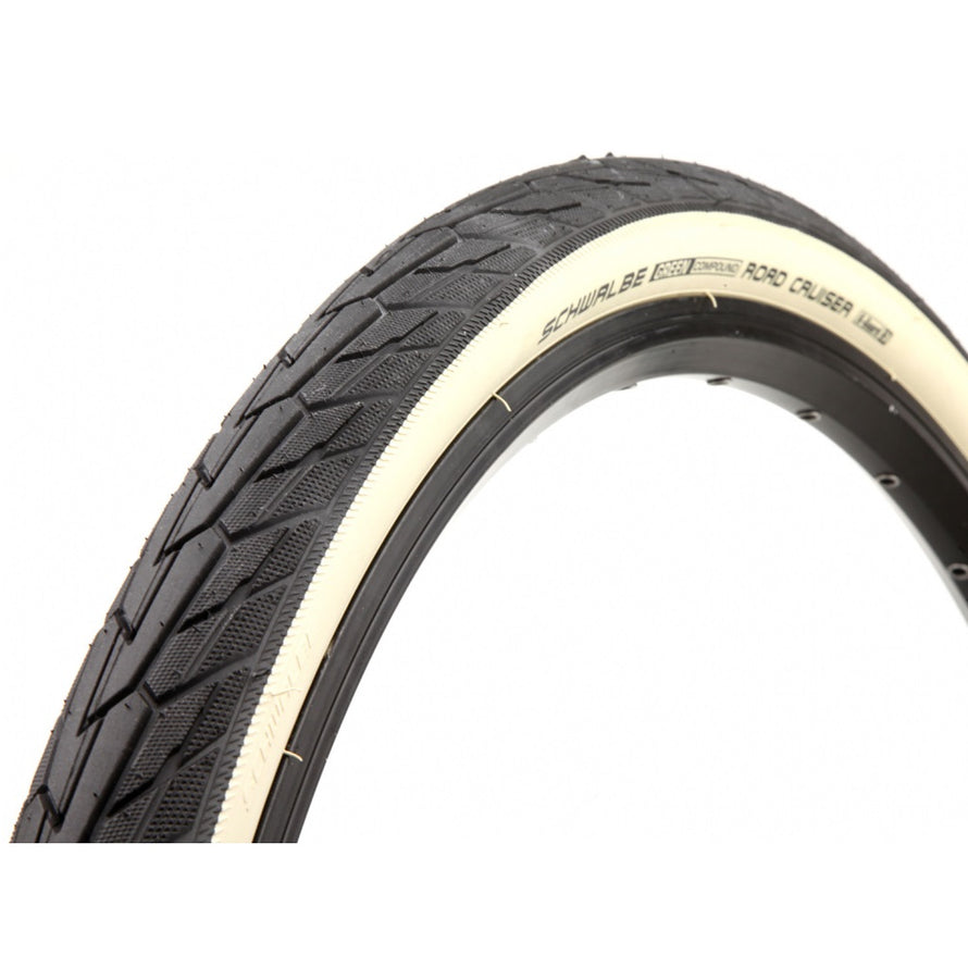 PNEU VÉLO SCHWALBE ROAD CRUISER GREENCOMPOUND 700C blanc